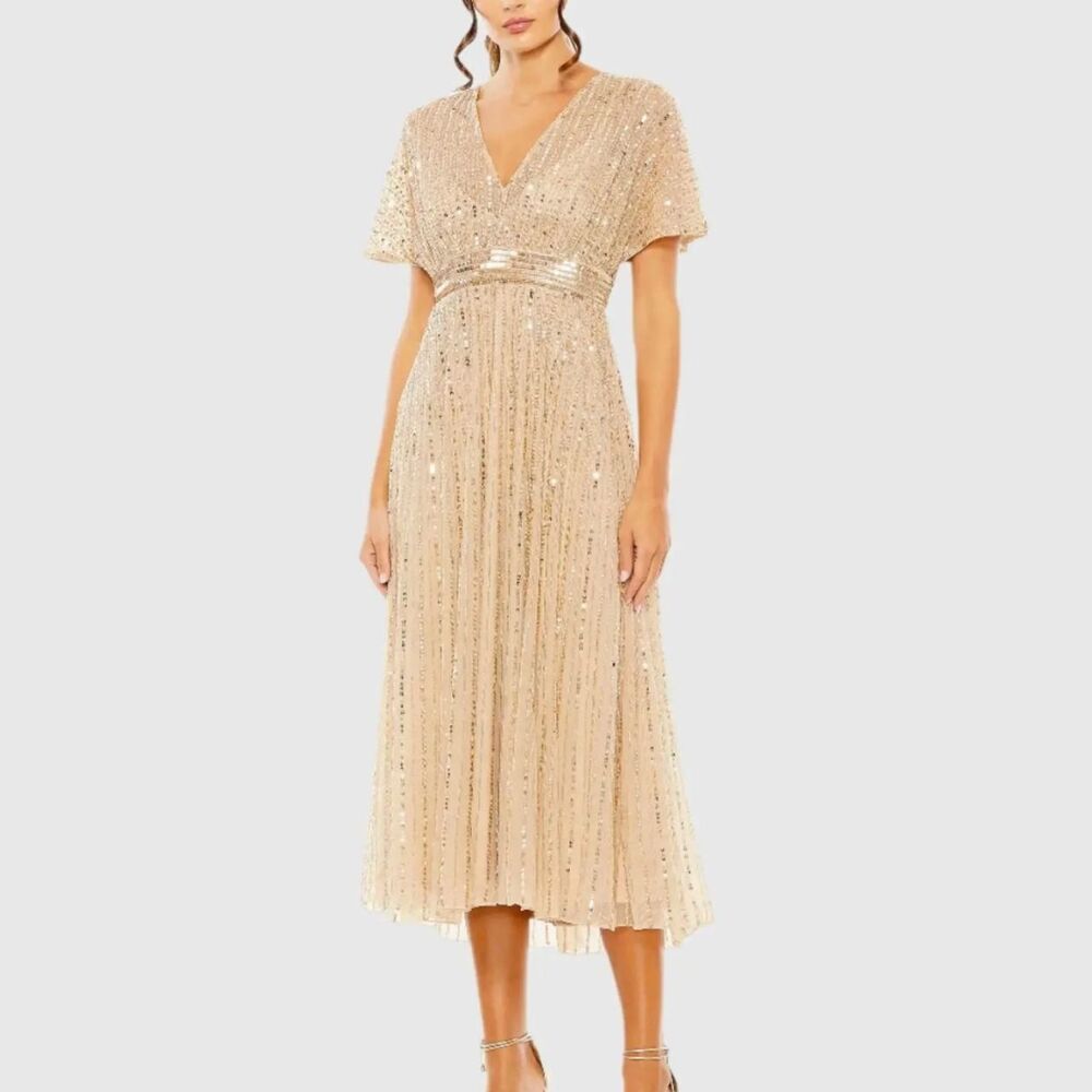 Mac-duggal Women's Gold and Tan Formal-dresses